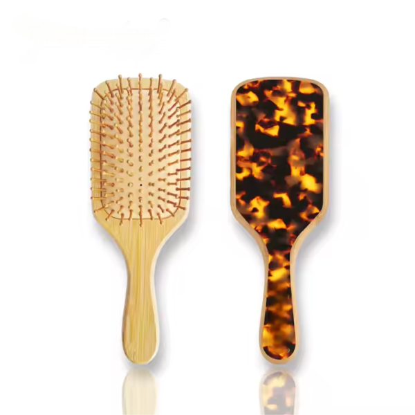 Luxury Cellulose Acetate & Bamboo Paddle Brush