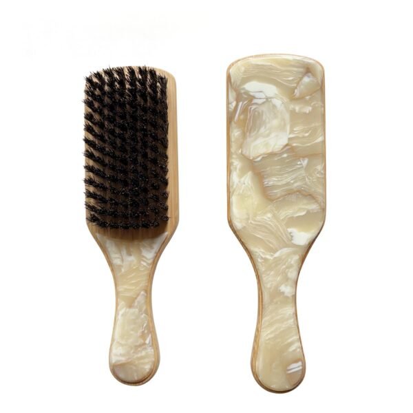 Cellulose Acetate Bamboo Mini Boar Bristles Styling Brush