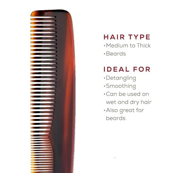 Handcraft Cellulose Acetate Styling Comb - Image 3