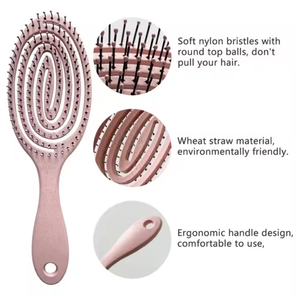 Eco-friendly Wheat Straw Styling Brush - Image 2